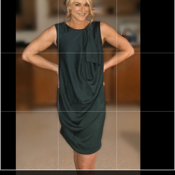 Halston Heritage Dresses & Skirts - Halston Heritage emerald green silk dress size 10